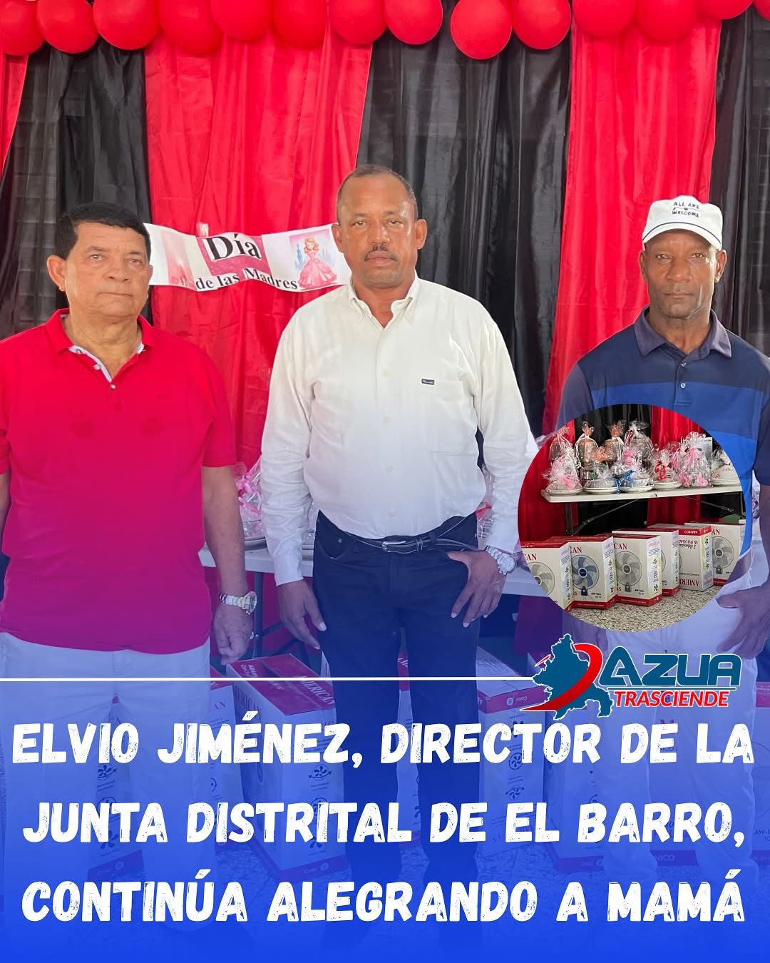 Director de la Junta Municipal, Barro Arriba continúa alegrando a mamá.
